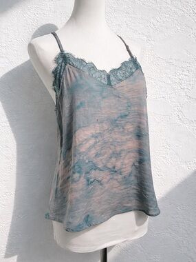 Boho Prairie Lace Trim Cami | Nomad Layering Fairycore Tank M